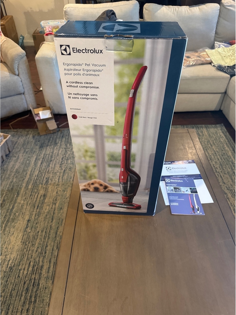 Electrolux Ergorapido Pet Vacuum Red Cordless Stick Vacuum